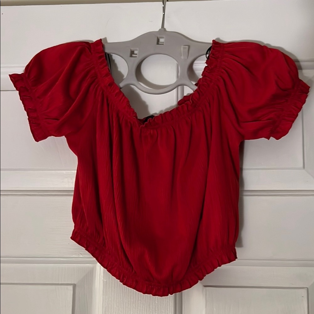 Red Crop Top